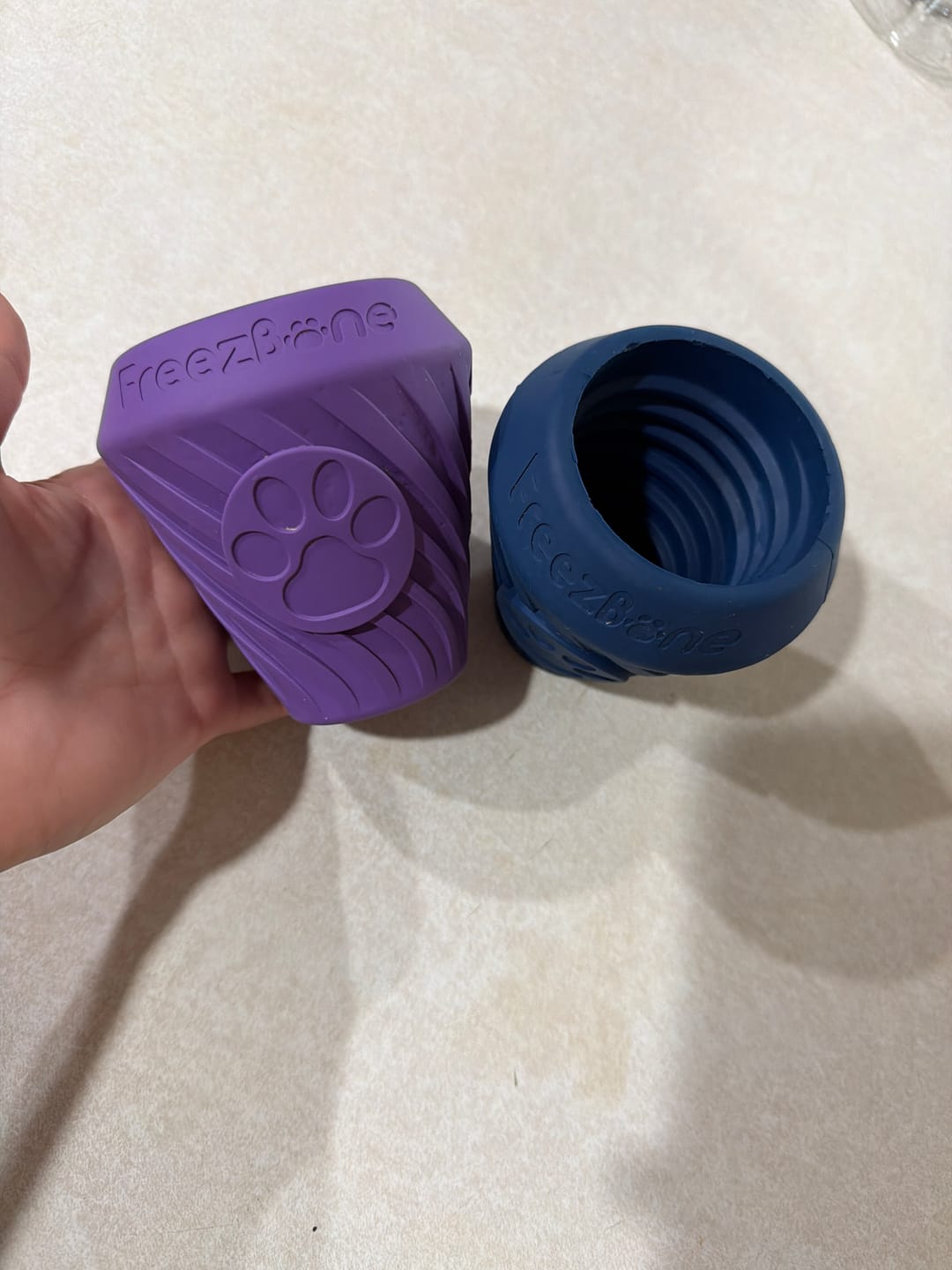 Customer photo review of FreezCone – The Ice-Cream–Shaped Enrichment Dogs Can’t Put Down