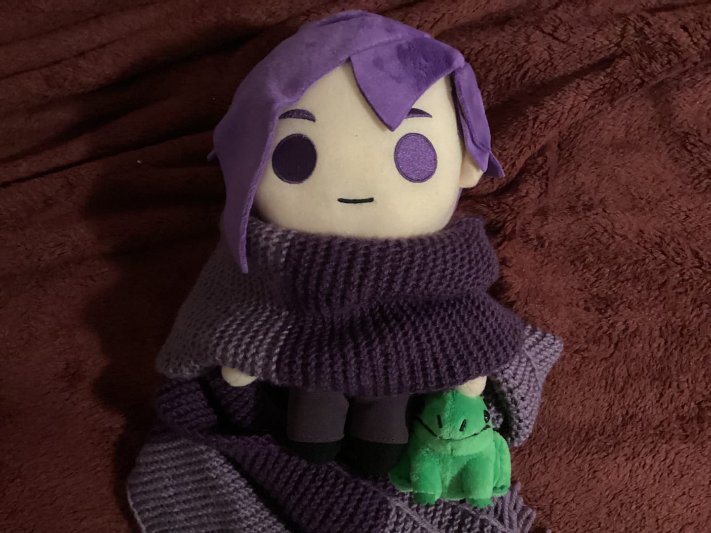 Customer photo review of Stardew Valley - Sebastian Collector's Plush