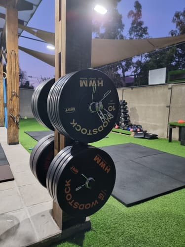 Customer photo review of Rack Pared para Discos Olímpicos IRONSIDE