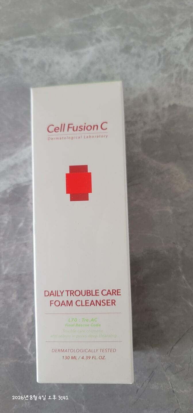 Customer photo review of TRE.AC Daily Trouble Care Foam Cleanser