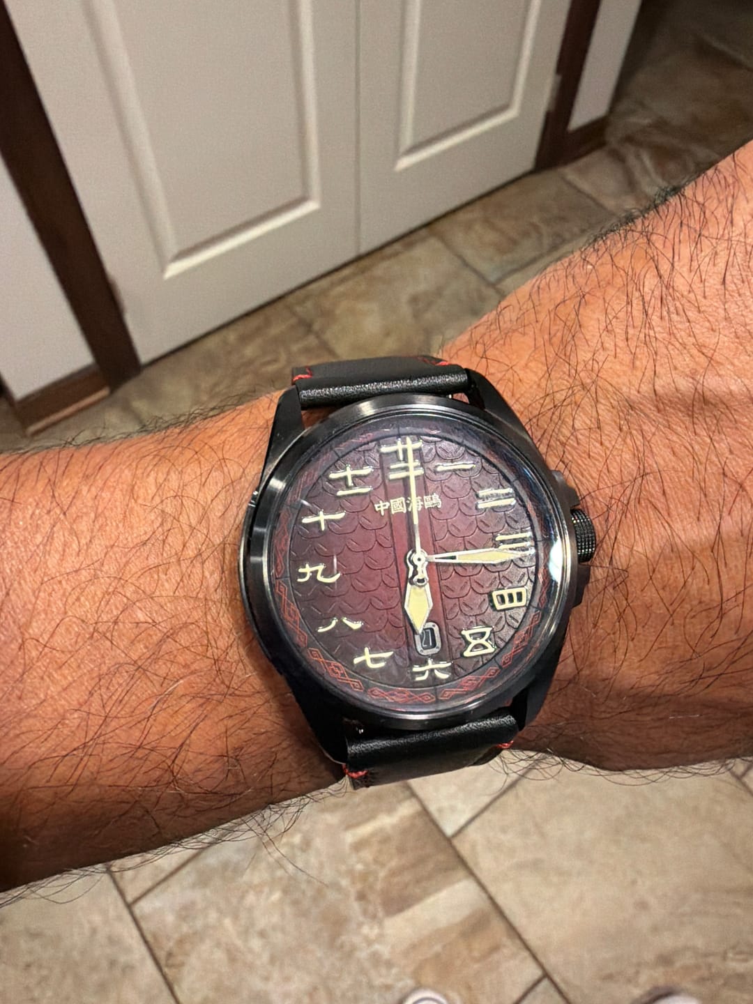 Customer photo review of Han Dynasty Warpath Series Chinese Style Dial Watch 43mm