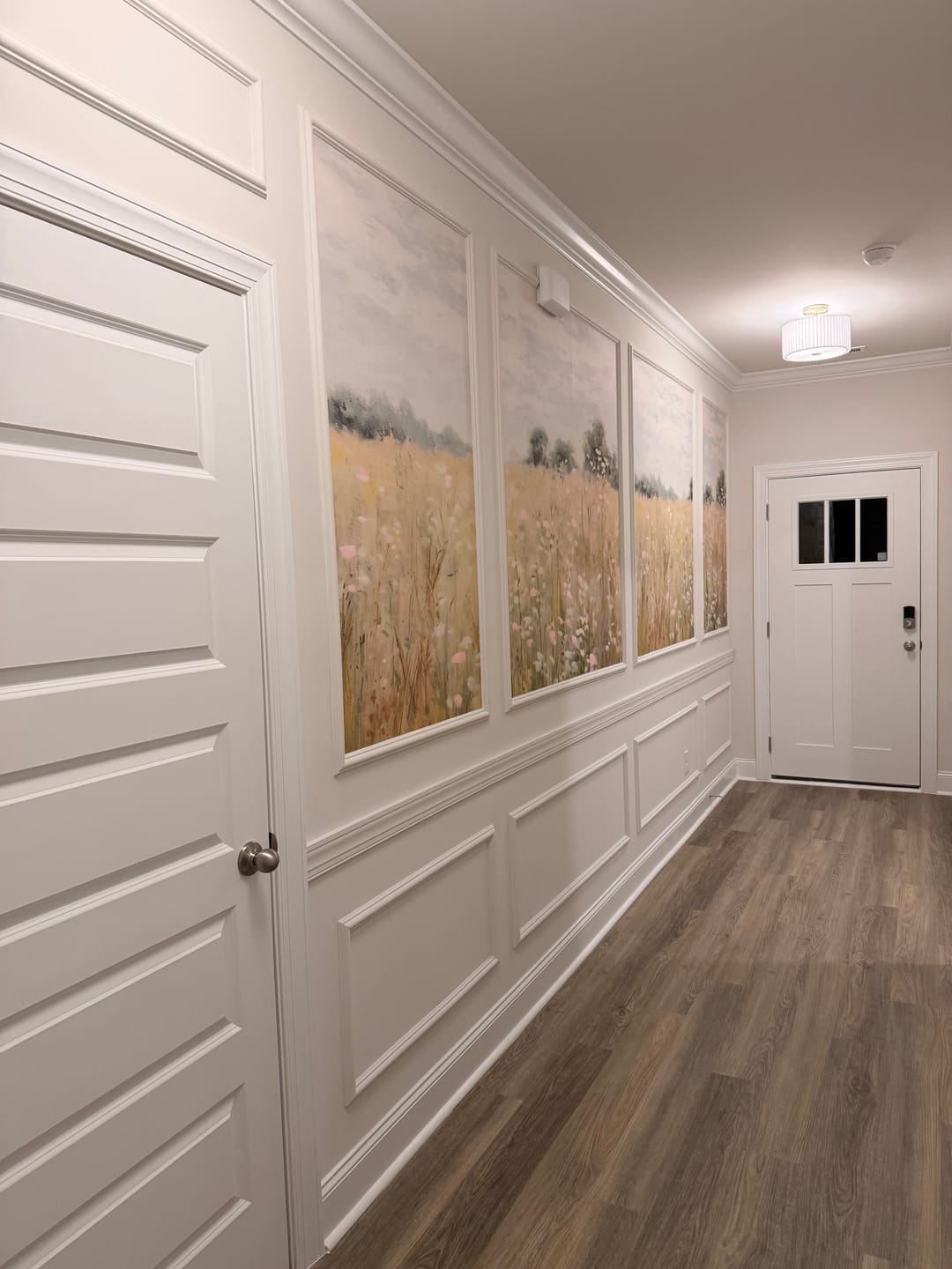 Customer photo review of Foxglove - Hazy Meadow Oil Painting Wallpaper Mural