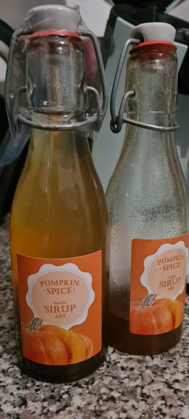 Customer photo review of Pumpkin Spice Sirup - süßes Herbstaroma vom Hof