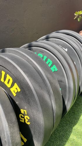 Customer photo review of Disco Olímpico Pro Bumper IRONSIDE (10 a 55 LB)