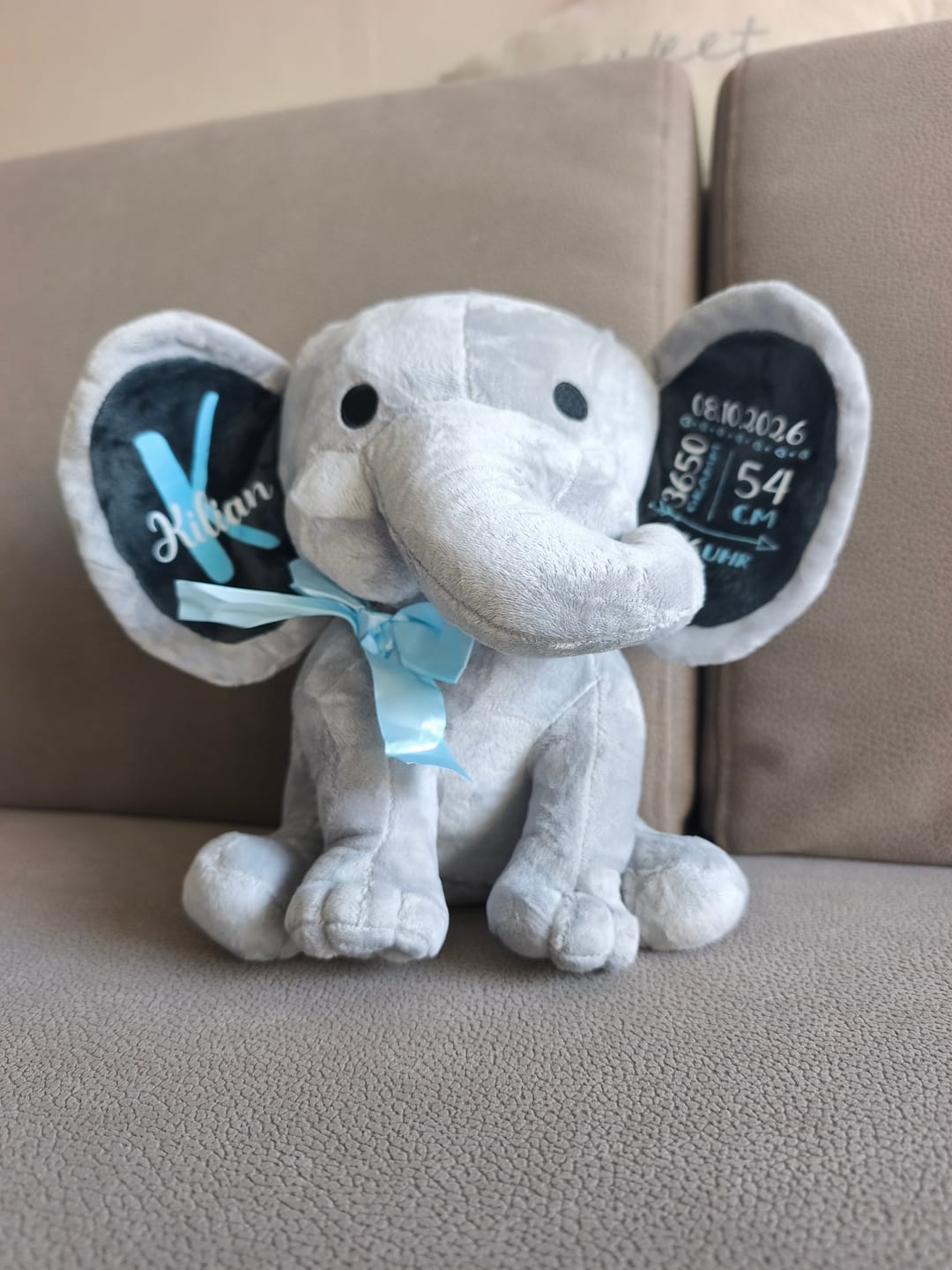 Customer photo review of Zur Geburt - Baby-Stofftier