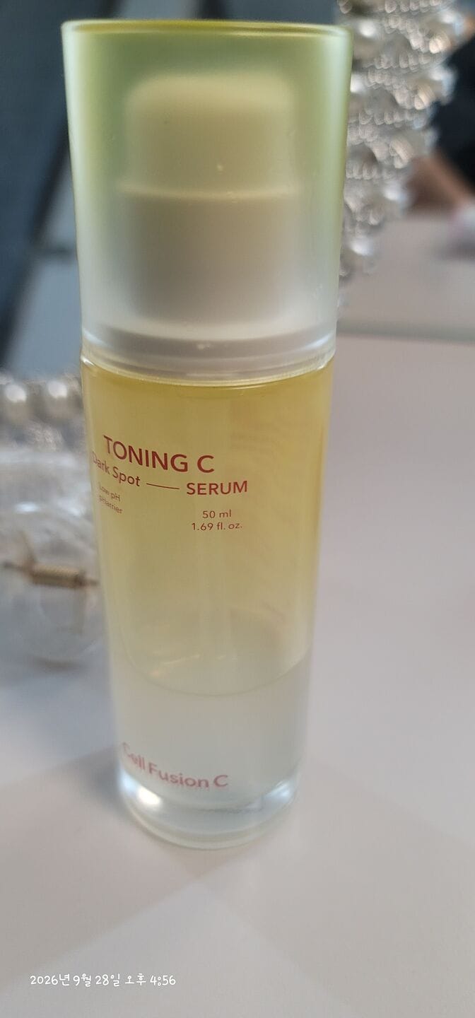 Customer photo review of Toning C Dark Spot Serum