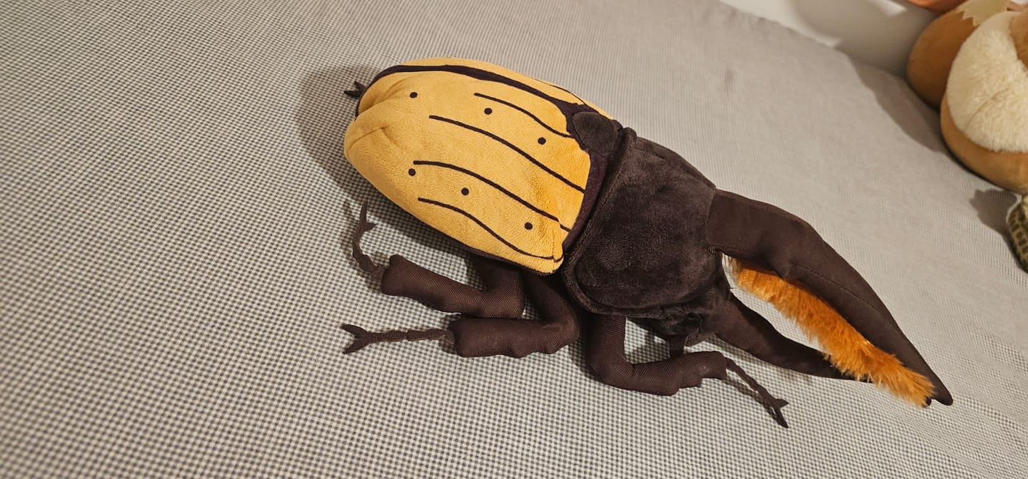 Customer photo review of Realistic Hercules Beetle Plush – Lifelike, Soft, and Perfect for Bug Enthusiasts