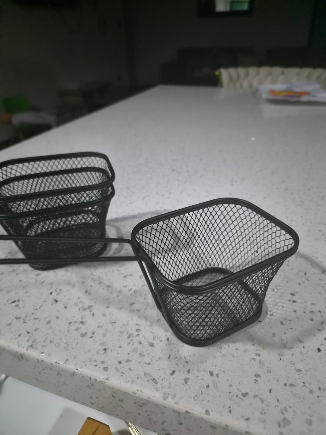 Customer photo review of Mini Cesta Cuadrada para Freír Soporte para Papas Fritas de Acero Inoxidable