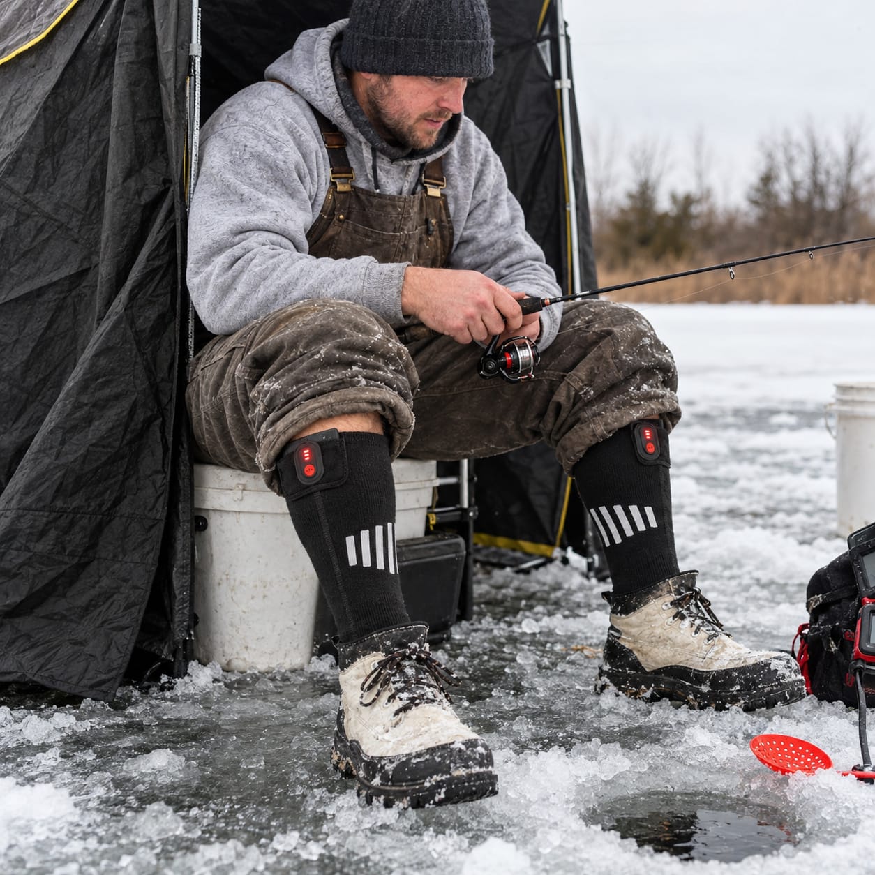 Customer photo review of BLAZEFOOT™ Heated Socks
