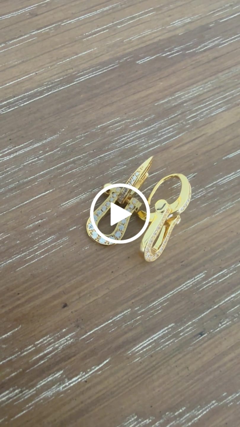 Customer video review of FORCE 10 FULL DIAMOND DROP EARRINGS MEDIUM MODEL