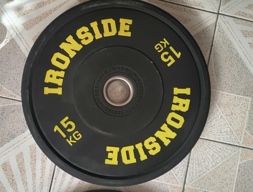 Customer photo review of Disco Olímpico Pro Bumper (5 a 25 KG) IRONSIDE