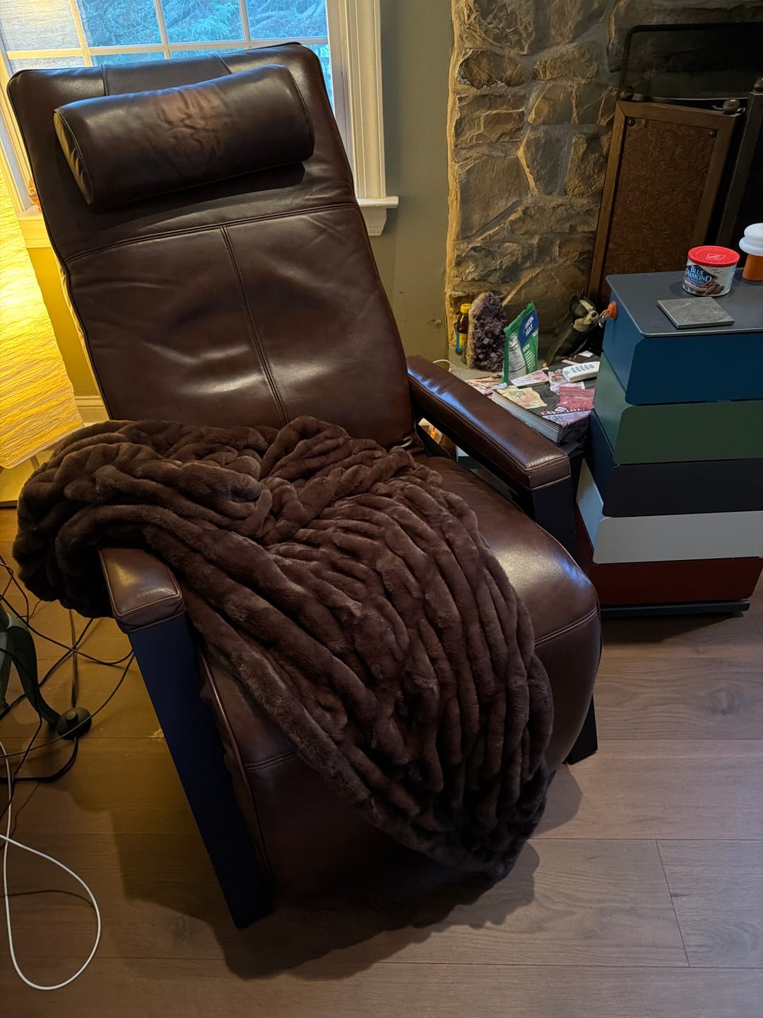 Customer photo review of Hugs Hot Fudge Blanket