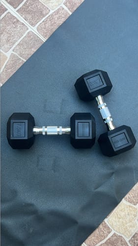Customer photo review of Mancuerna Hexagonal (2.5 a 50 kg) IRONSIDE