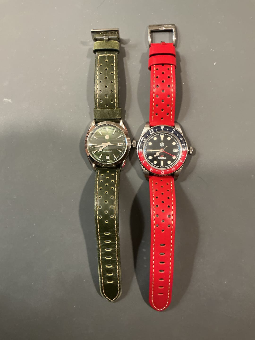 Customer photo review of Leather Sport Grip - Stop Red