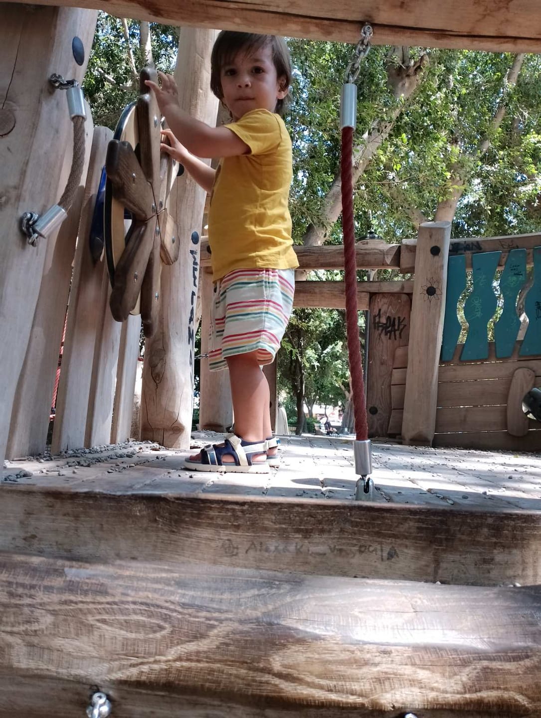 Customer photo review of Checked Seersucker By The Sea Shorts