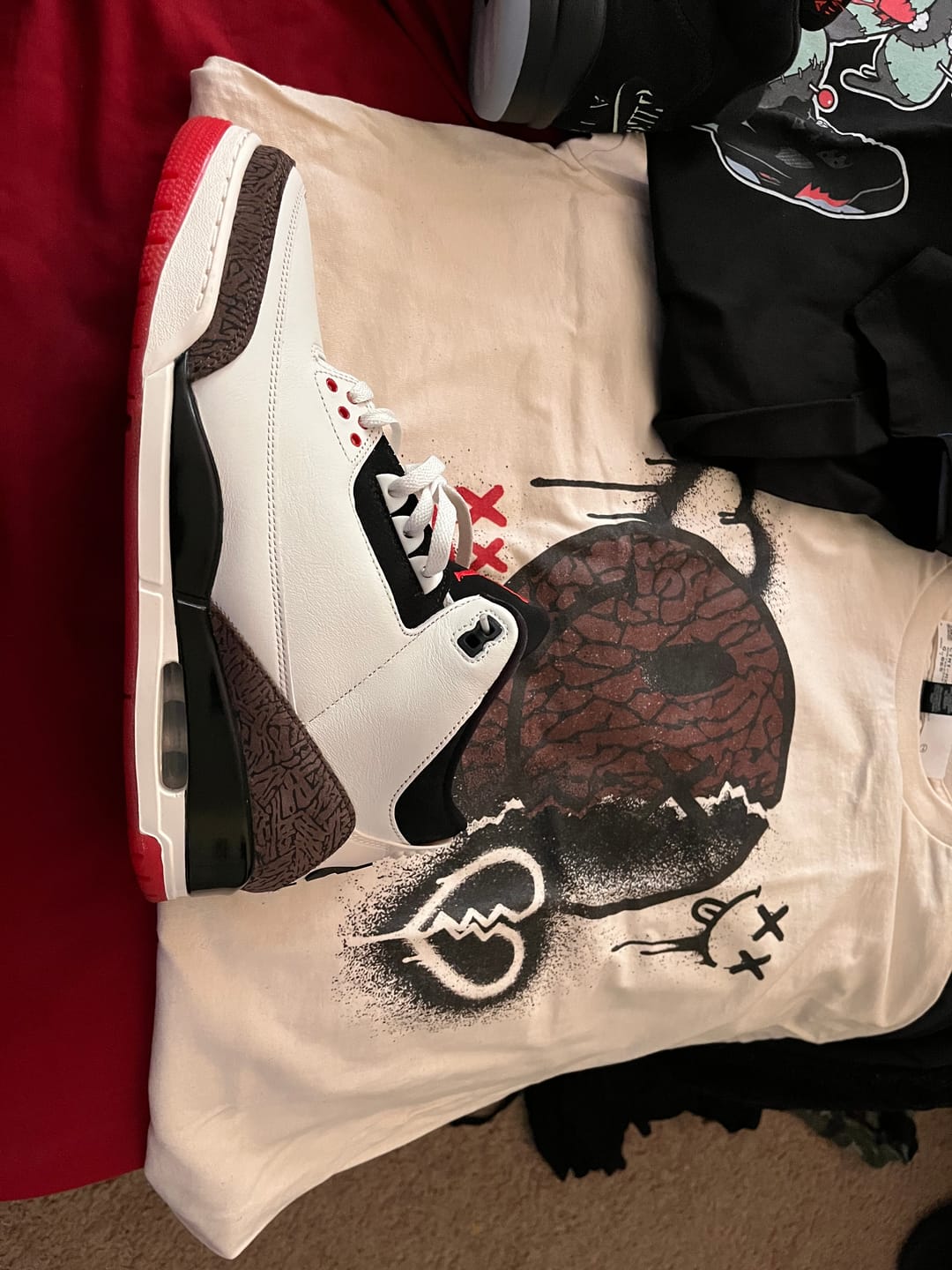 Customer photo review of Sweet Damage Premium Graphic T-shirt - Air Jordan 3 Worlds Best Dad