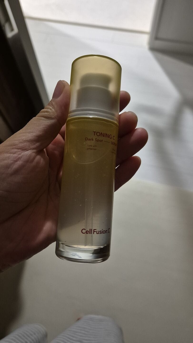 Customer photo review of Toning C Dark Spot Serum