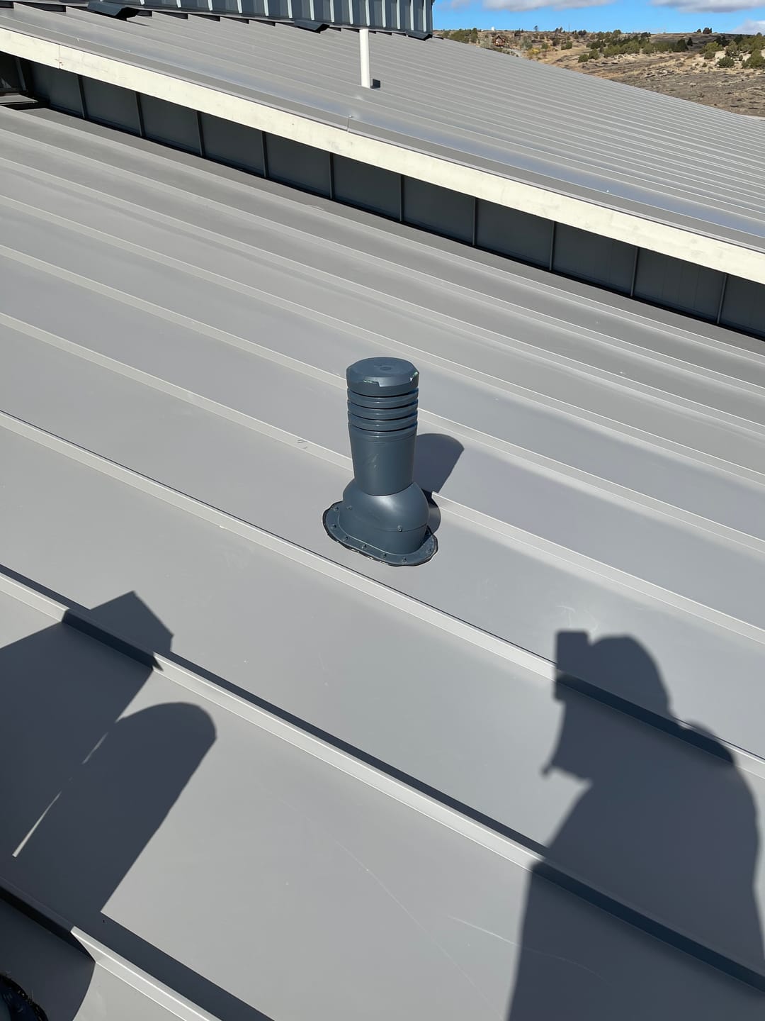 Customer photo review of Kitchen, Bathroom and Dryer Roof Exhaust Vent - Ivent ECO – Metal Installation