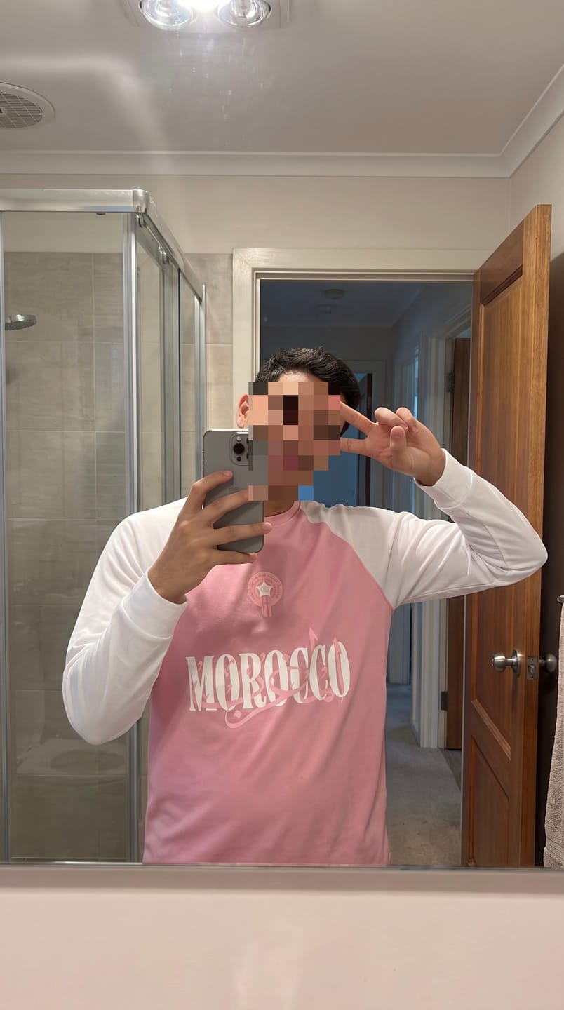 Customer photo review of Morocco Pink/White