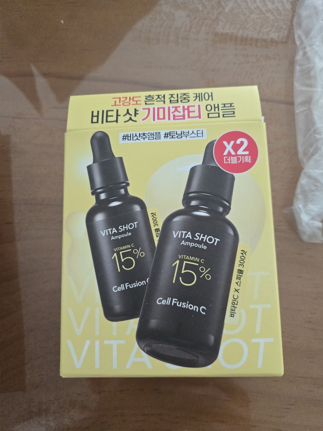 Customer photo review of Toning C Vita Shot Ampoule