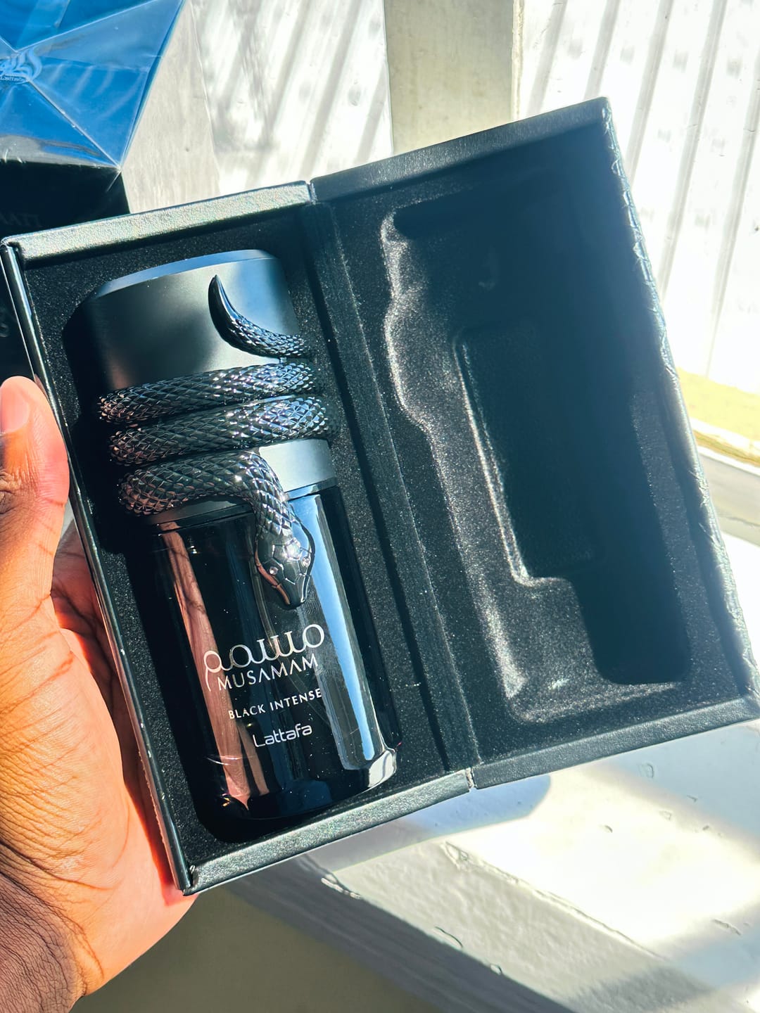 Customer photo review of MUSAMAM BLACK INTENSE LATTAFA EDP 100ML