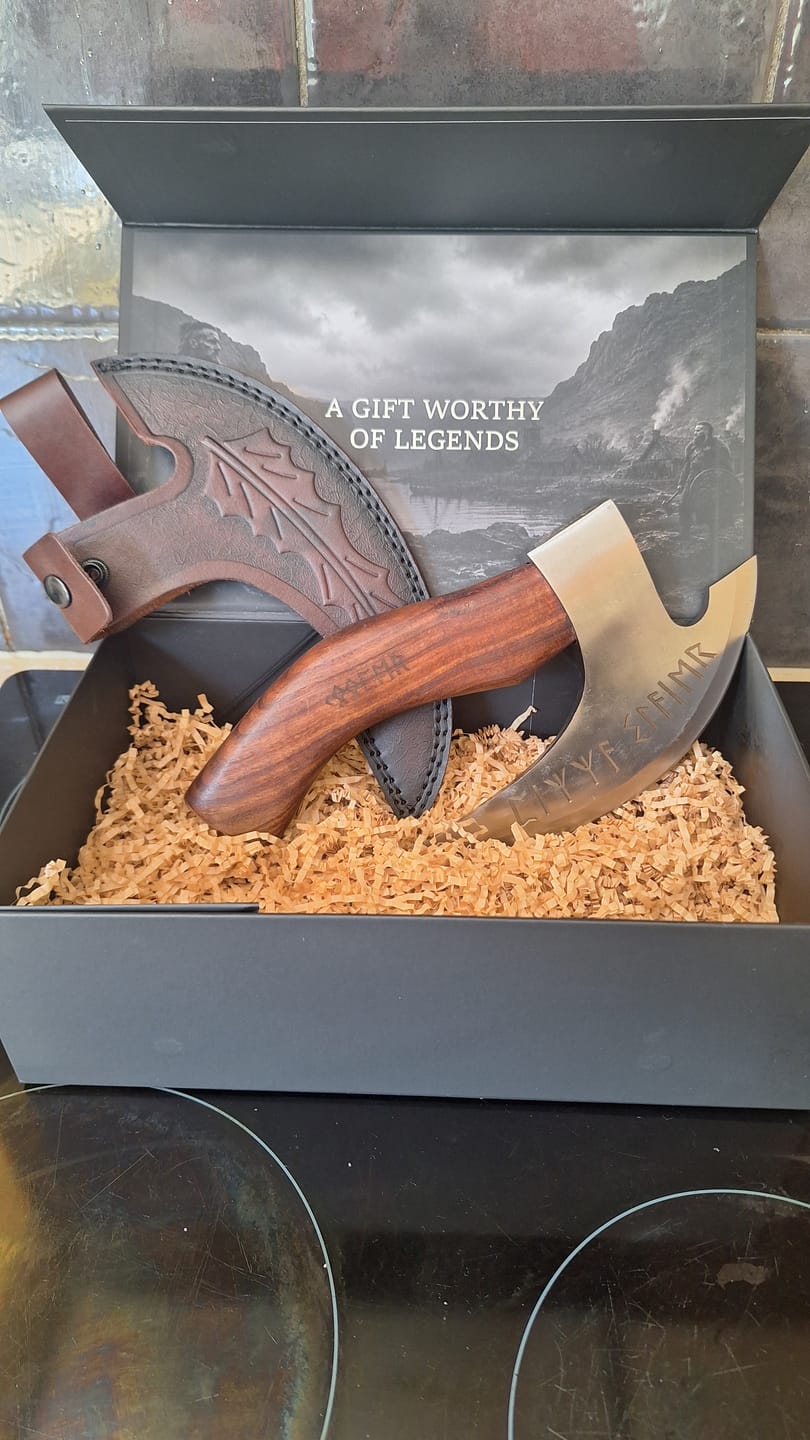 Customer photo review of The Viking Pizza Cutter (preorder)