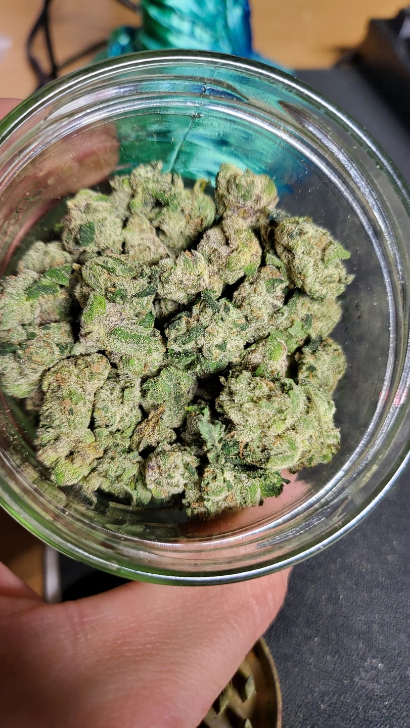 Customer photo review of Blueberry Smalls THCA Flower (Exotic)