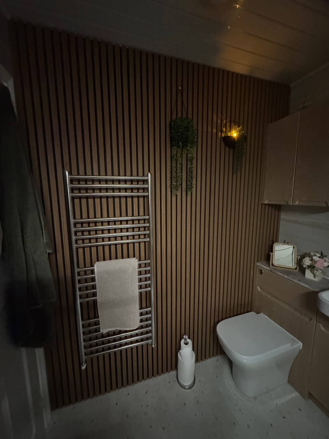Customer photo review of Natural Oak Acoustic Wall Panel
