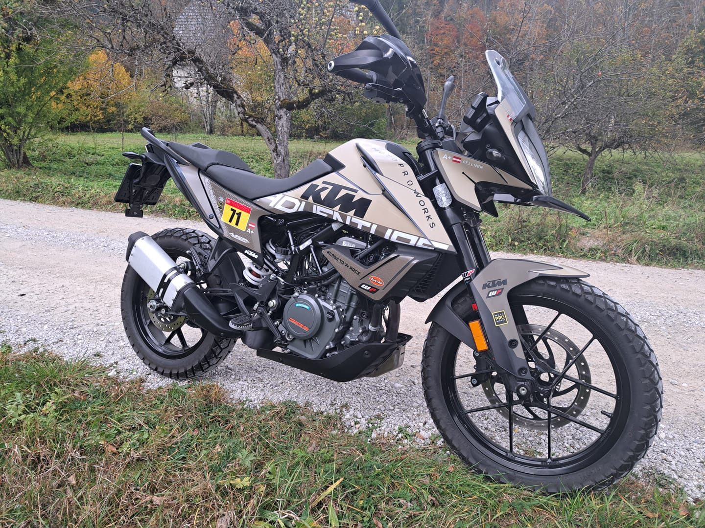 Customer photo review of KTM 390 Adventure GRAPHICS - "Waypointer" (Sand)