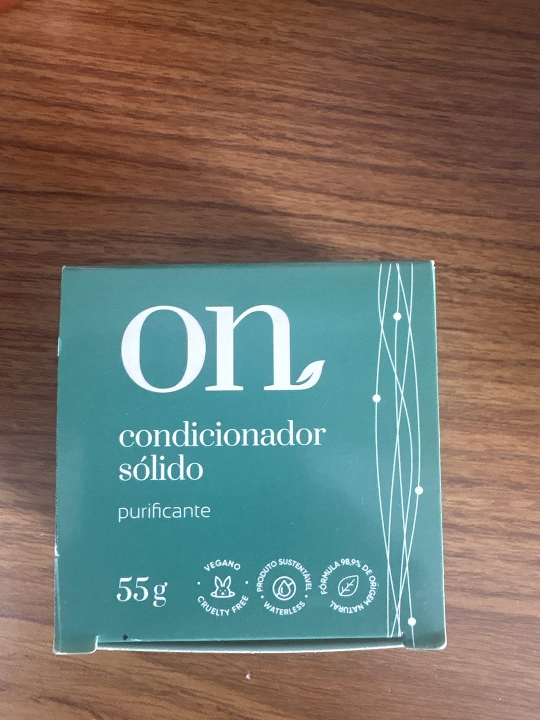 Customer photo review of Condicionador Sólido Purificante ON 55 g