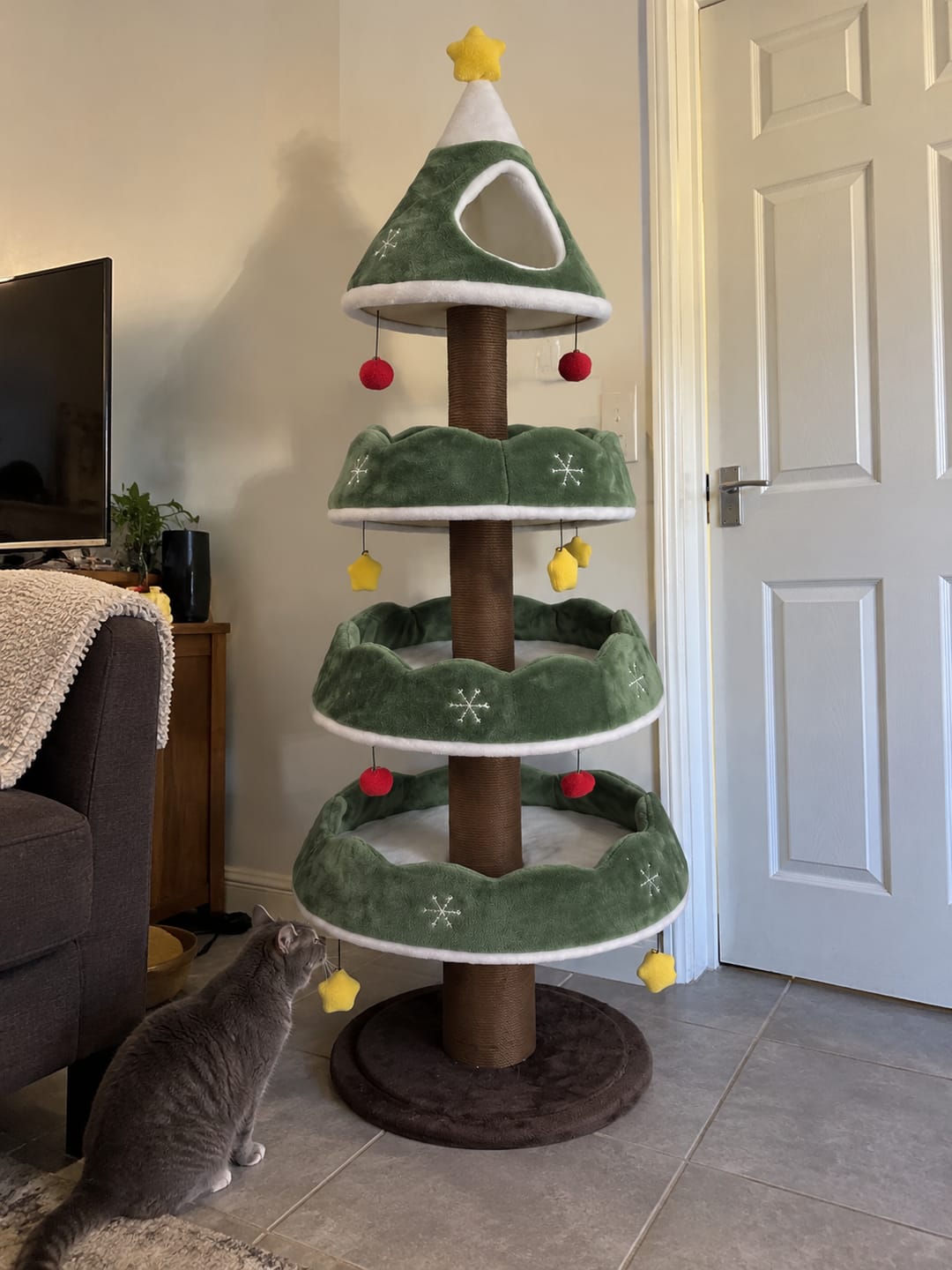Customer photo review of MichiTree© Christmas Tree for Cats