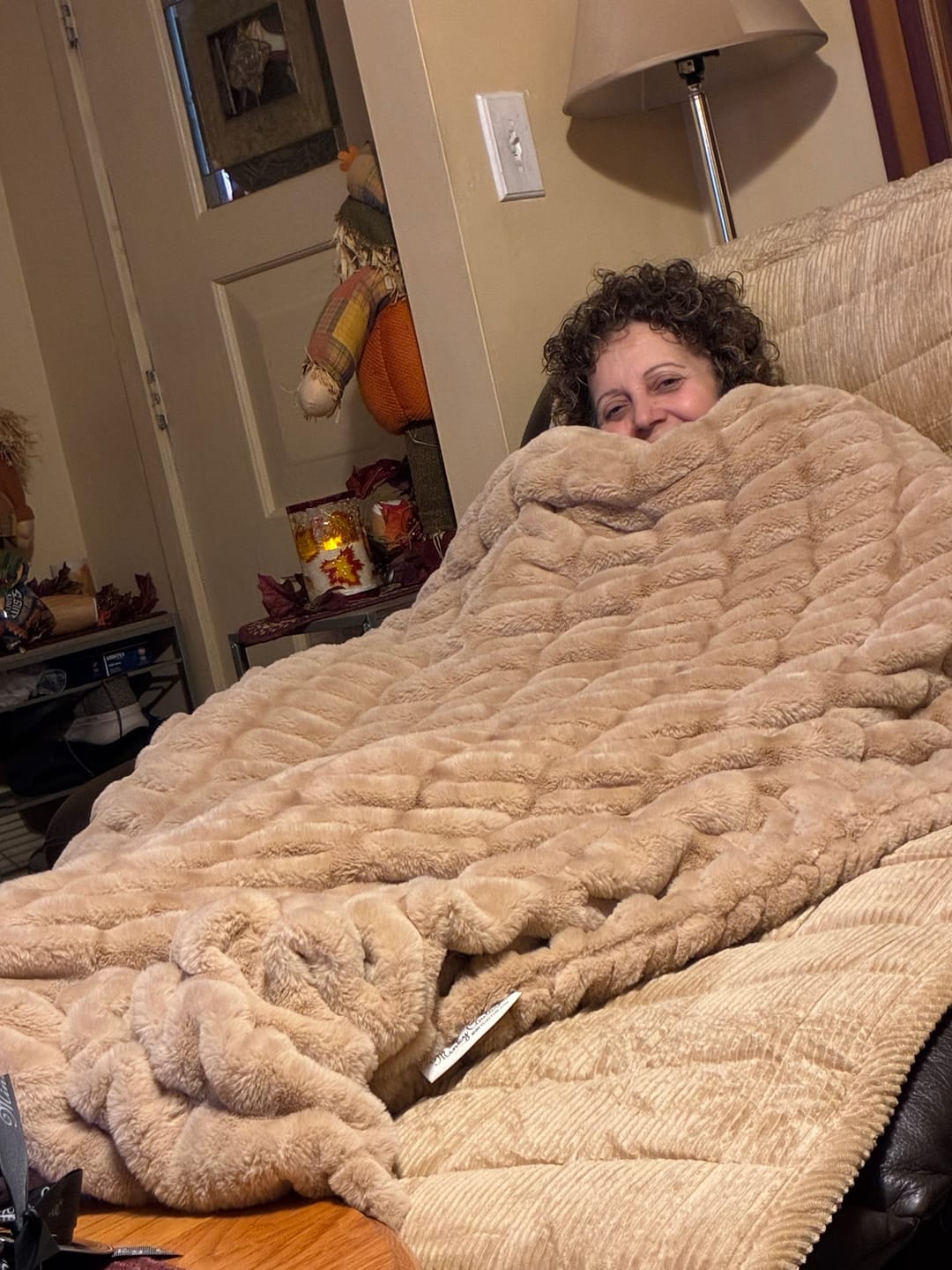 Customer photo review of Hugs Honey Butter Blanket