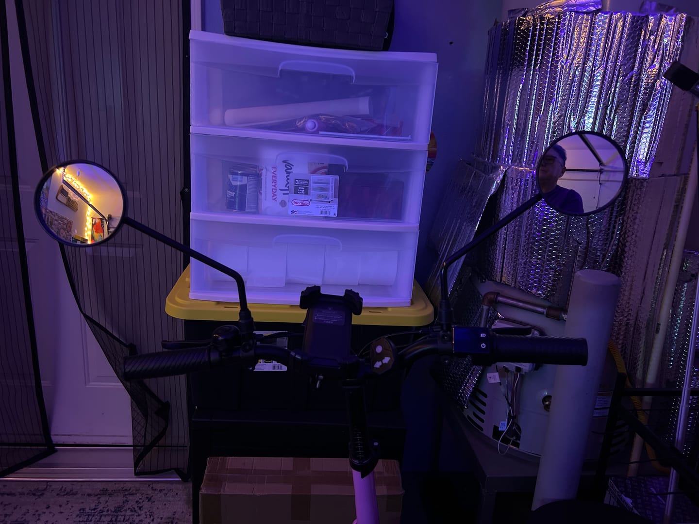 Customer photo review of Gyroor Round Mirrors – E-Bike & Scooter