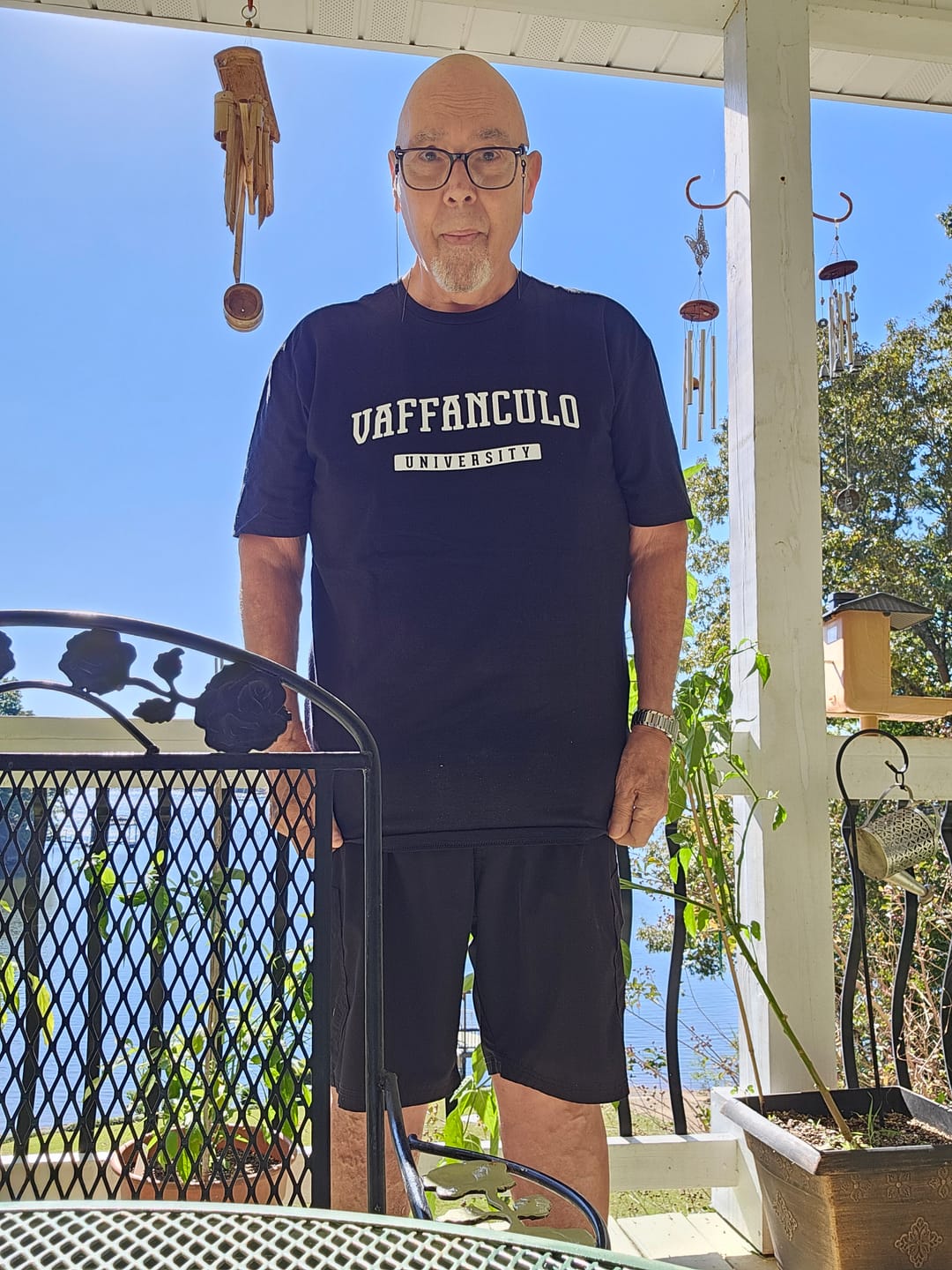 Customer photo review of Vaffanculo University T-Shirt