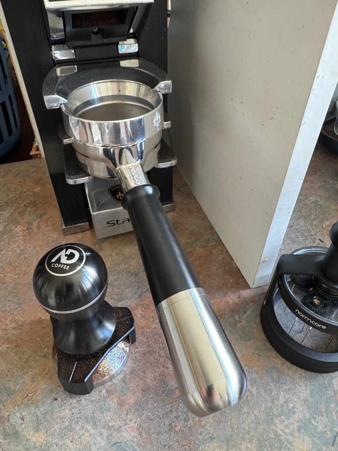 Customer photo review of Bottomless LM/E61/NS/GA Portafilter (Hybrid)