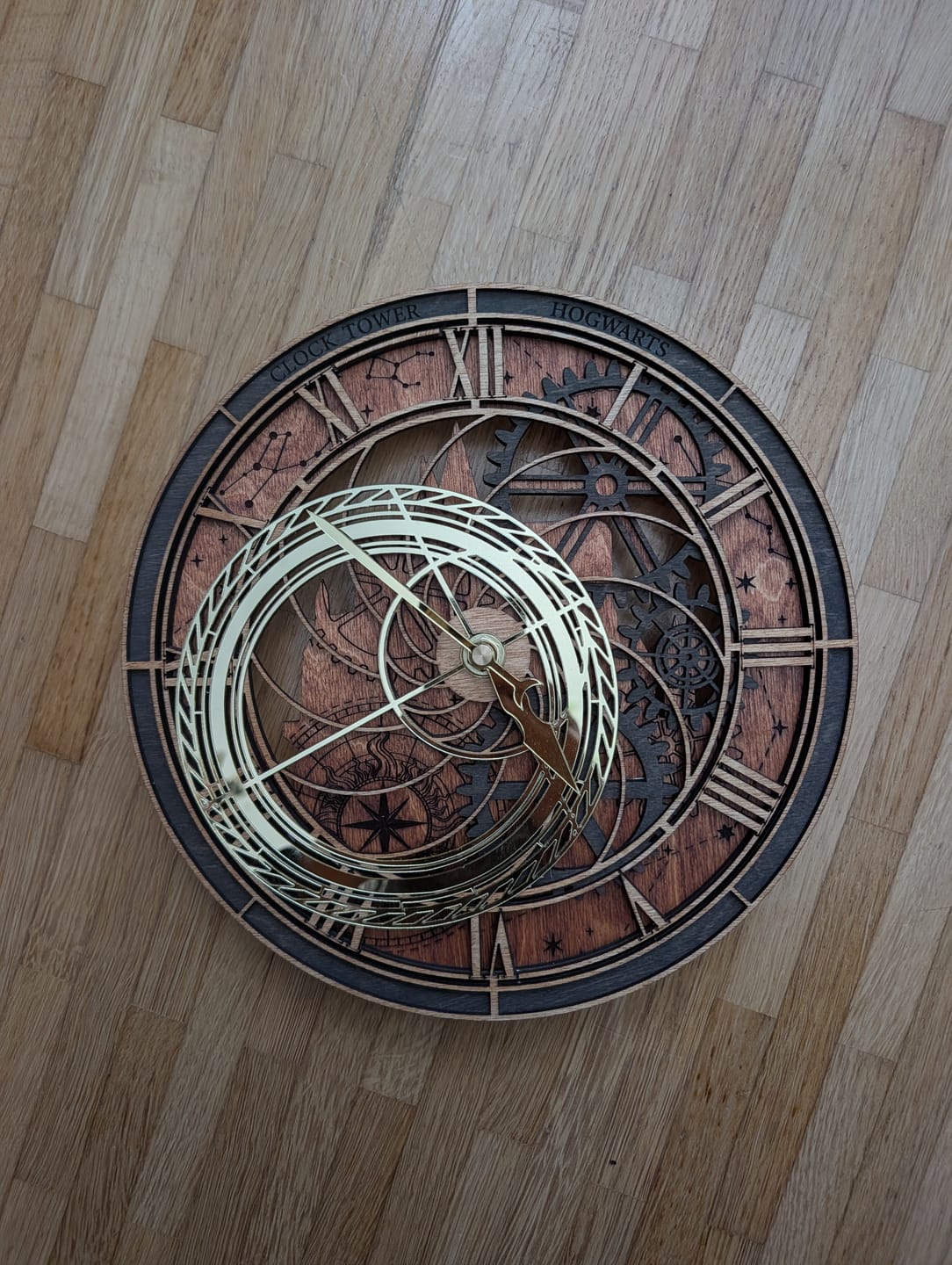 Customer photo review of HANDCRAFTED HOGWARTS™ CLOCK TOWER 3D WALL CLOCK - OFFICIALLY LICENSED - HARRY POTTER