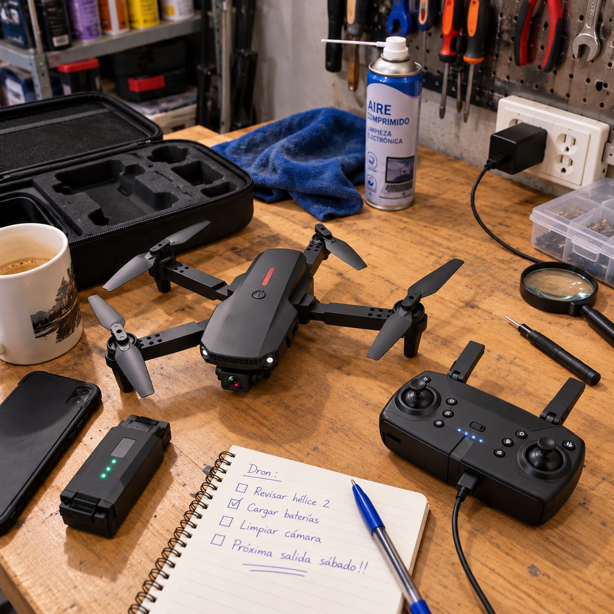 Customer photo review of Dron Plegable con Doble Cámara y WiFi