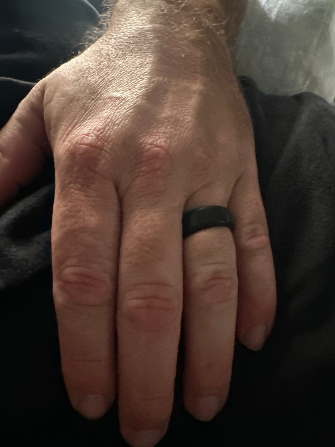 Customer photo review of Silicone Black Activity Band / Beveled Edge - 8mm