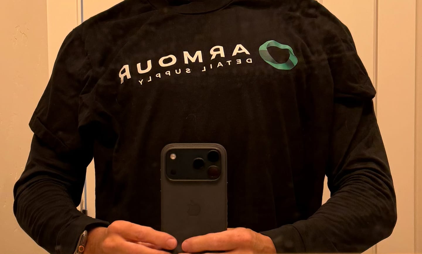 Customer photo review of Armour Logo T-Shirt