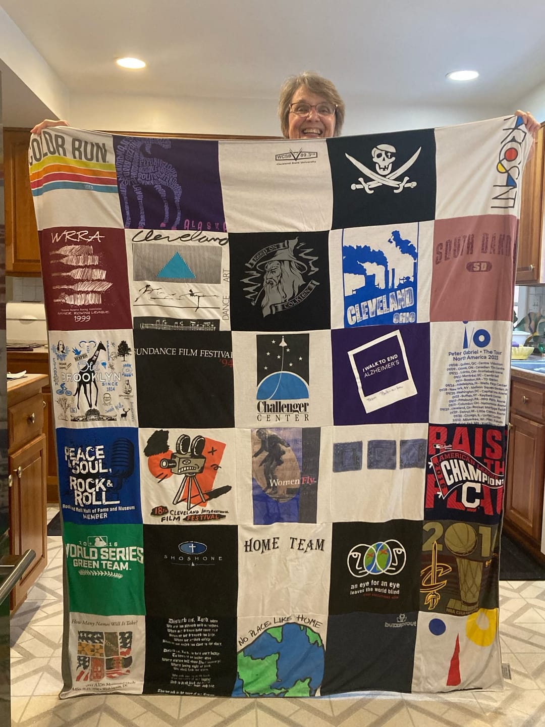 Customer photo review of Project Repat T-Shirt Quilt