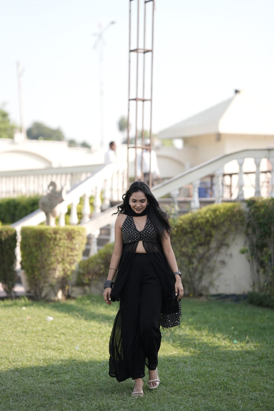 Customer photo review of Jhoom Midnight Peplum Kurta Set