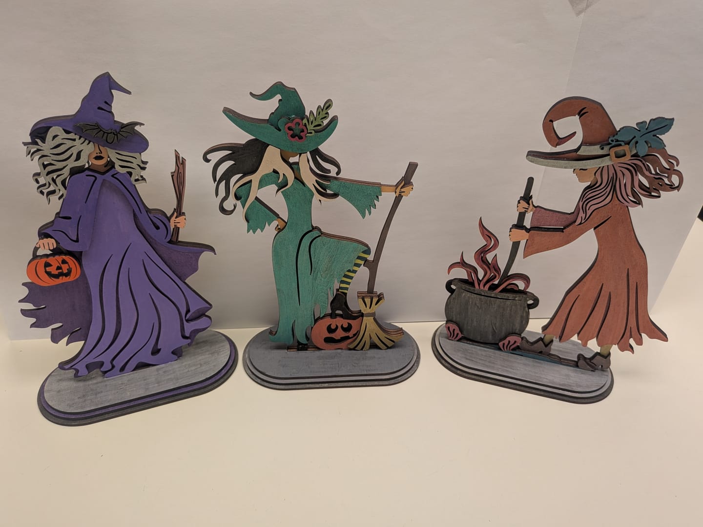 Customer photo review of Halloween standing table decoration 9 bundle laser cut svg file