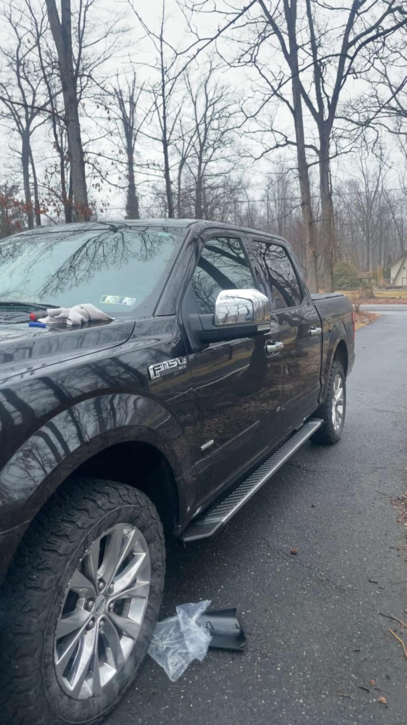 Customer photo review of 2015-2020 Ford F-150 Replacement Side Mirror Covers 2PCS