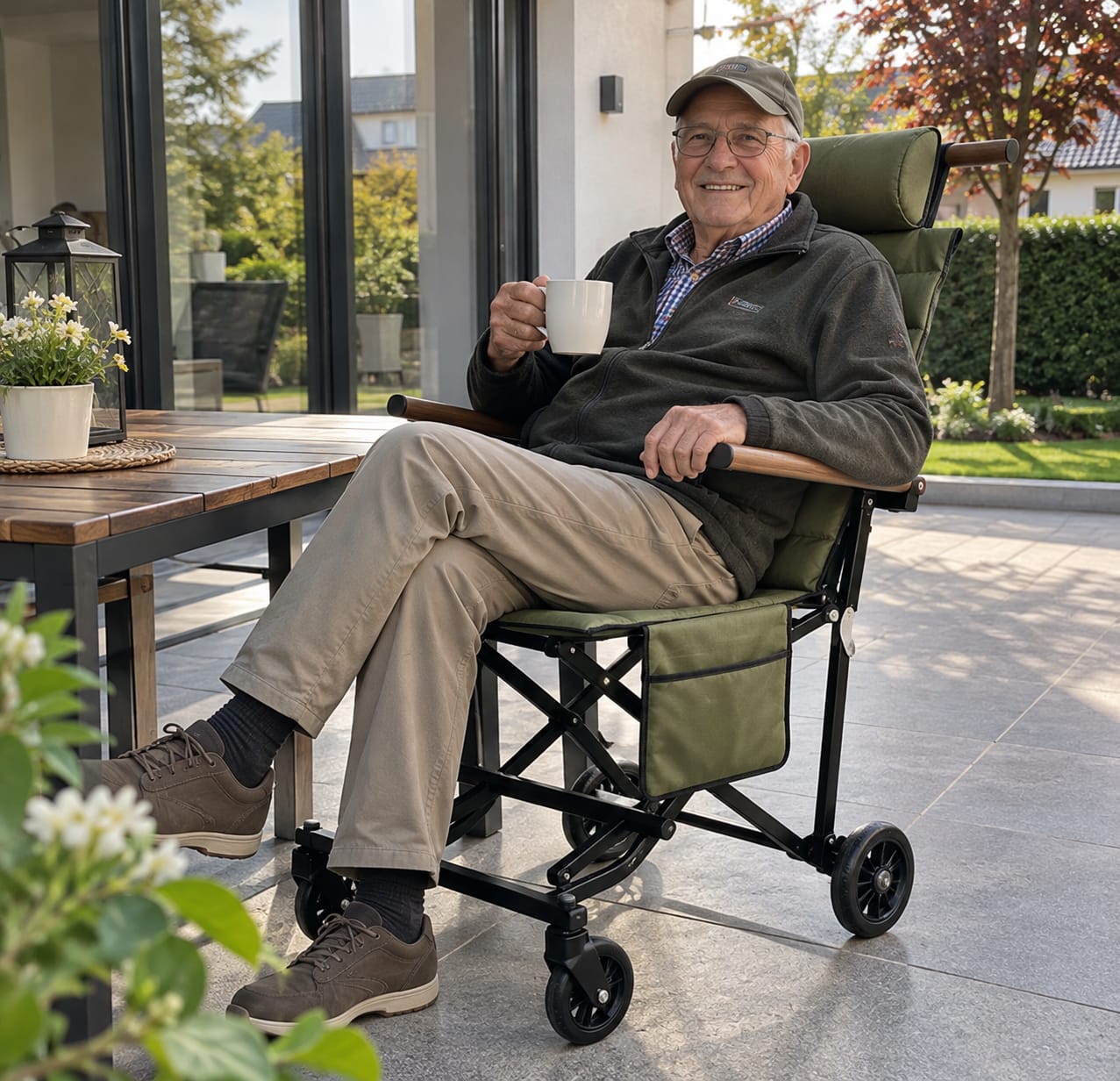 Customer photo review of Faltbarer, bequemer Stuhl