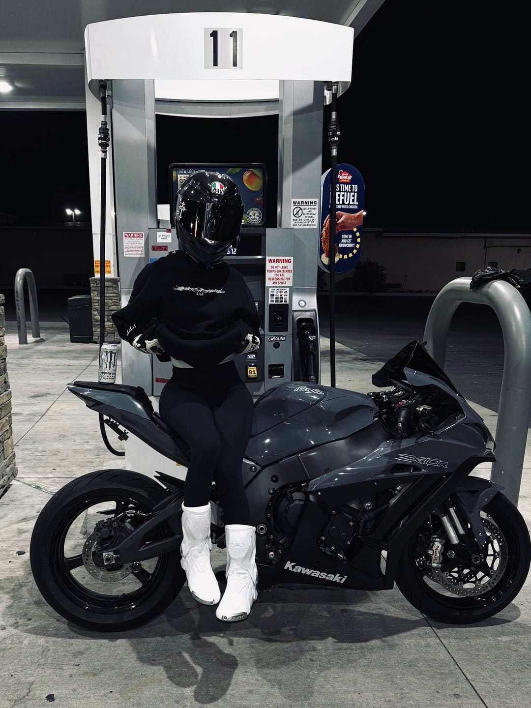 Customer photo review of Motorcycle Riding Boots White