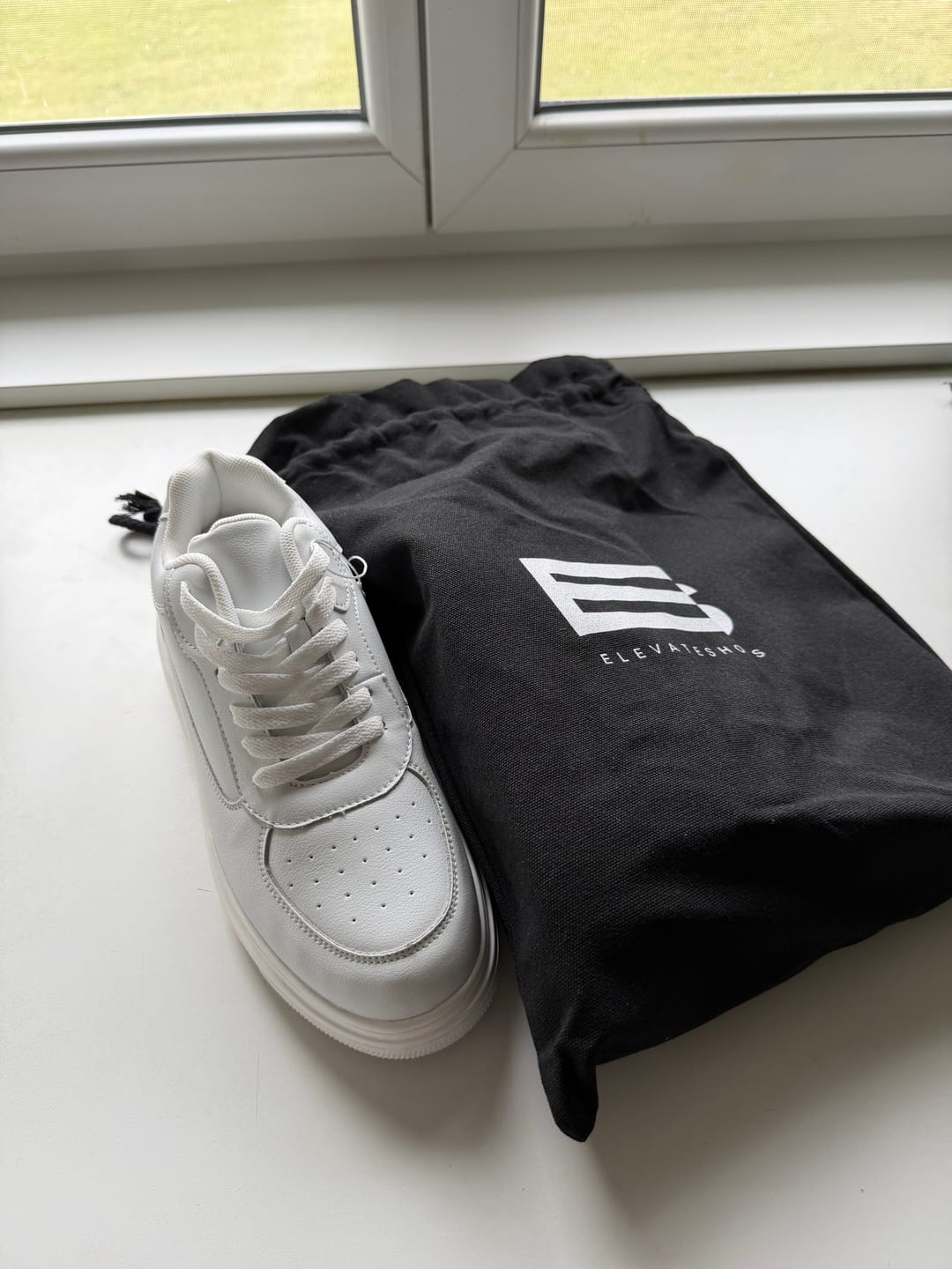 Customer photo review of ELEVATESHOES WHITE CLASSY
