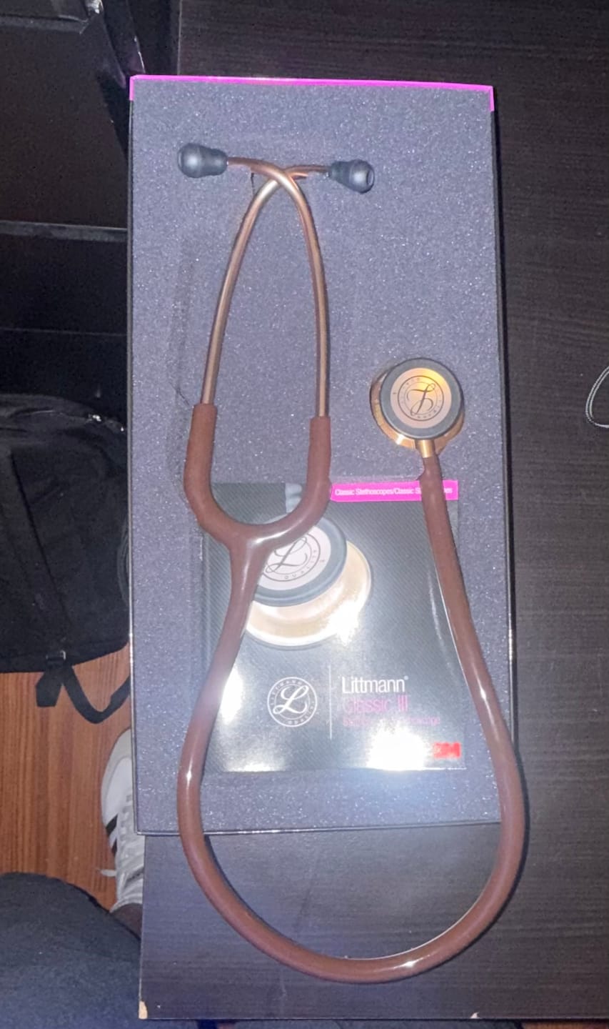 Customer photo review of Littmann Classic III Monitoring Stethoscope: Chocolate & Copper 5809