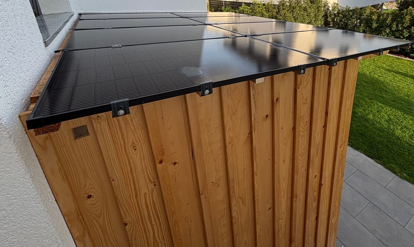 Customer photo review of Ray 200W Solarmodul Komplett Schwarz