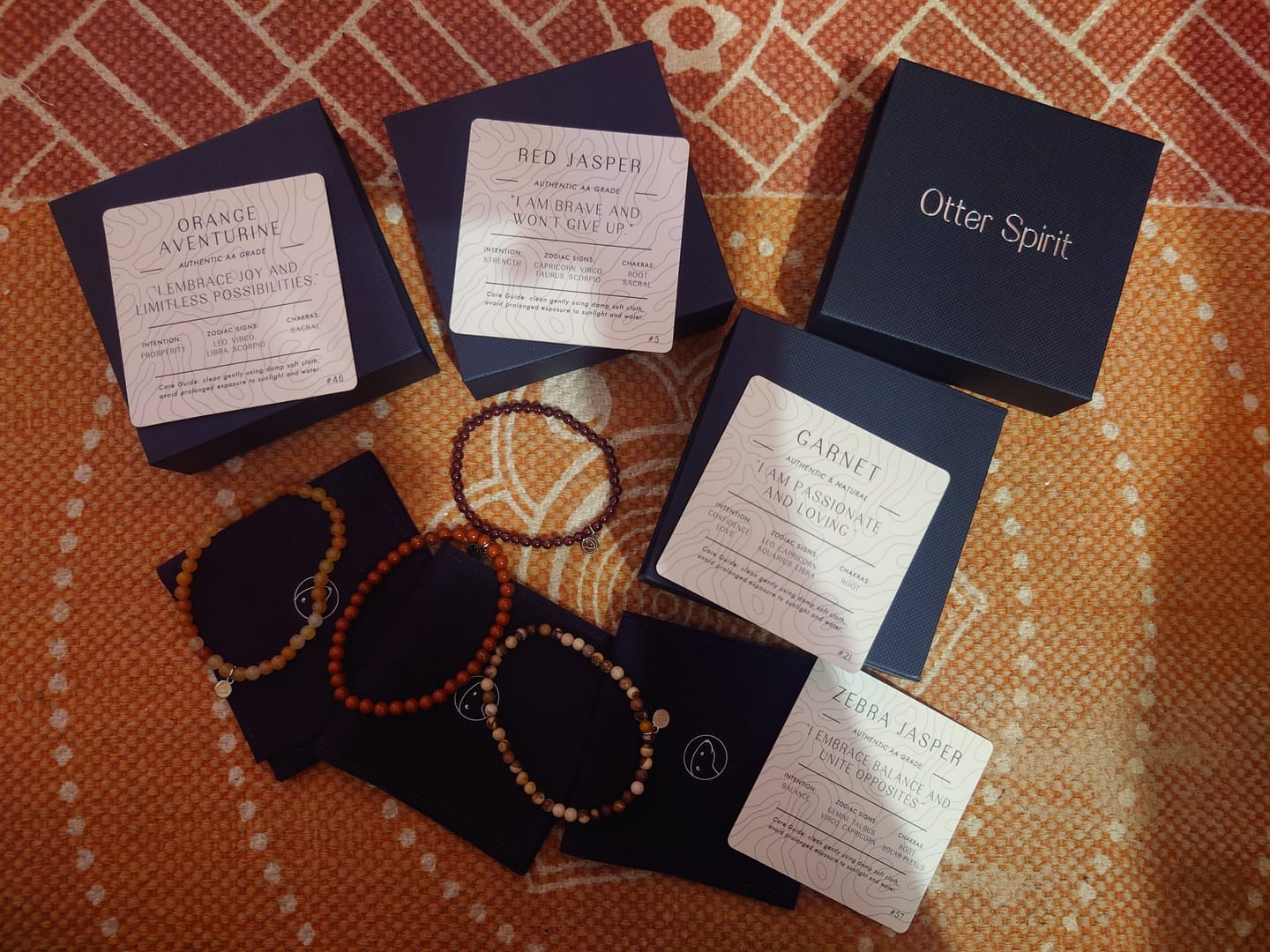 Customer photo review of Garnet Bracelet Mini