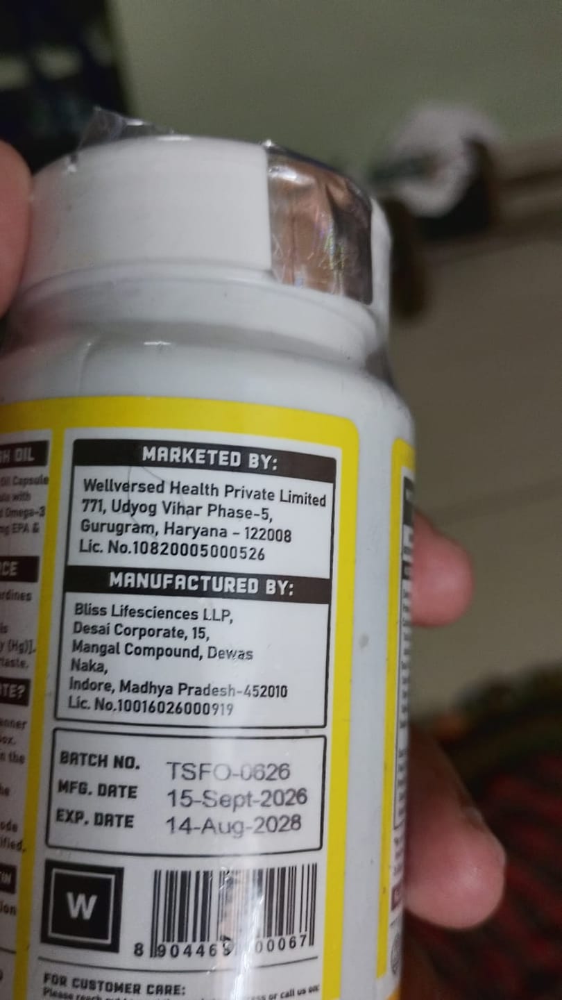 Customer photo review of YouWeFit Omega-3 Fish Oil (30 Capsules), 1250mg